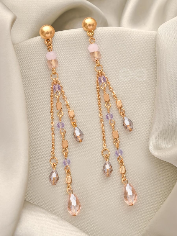 Rains of Castamere- Golden Glass Beads Earrings