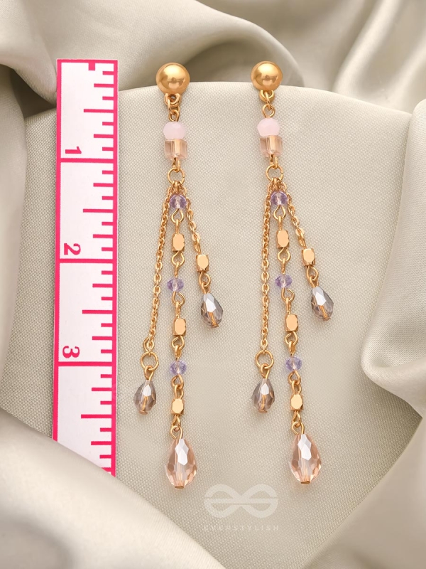 Rains of Castamere- Golden Glass Beads Earrings