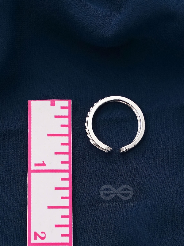 The Sparkling Skyline- Silver Layered Ring