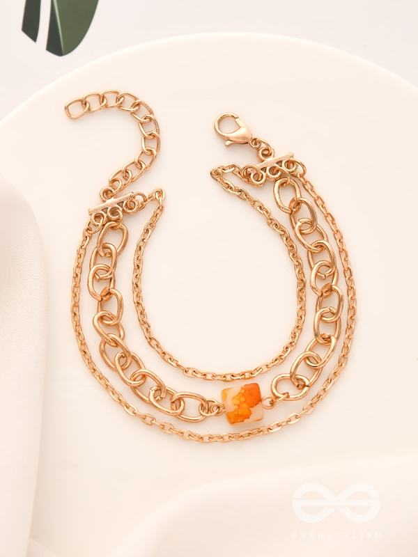 The Daisy Chain- Golden Statement Bracelet