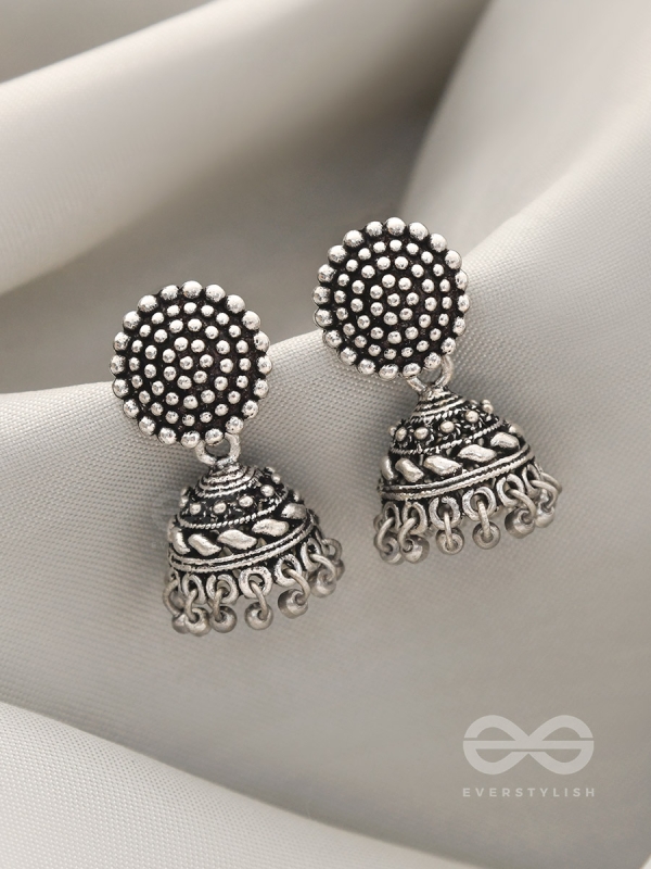 Touch of the Sun- Brass Jhumka Earrings