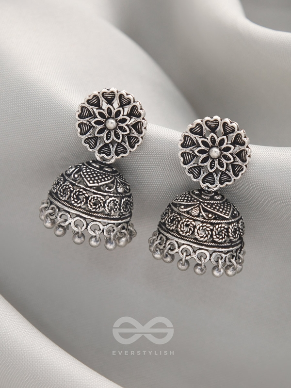 The Blooming Bud- Brass Jhumka Earrings