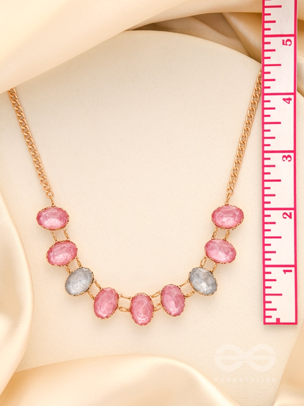 Garland Of Wild Roses- Golden Embellished Necklace With Anti-Tarnish Coating 