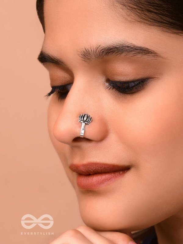 THE LIVELY LOTUS - NON-PIERCED BOHO NOSERING