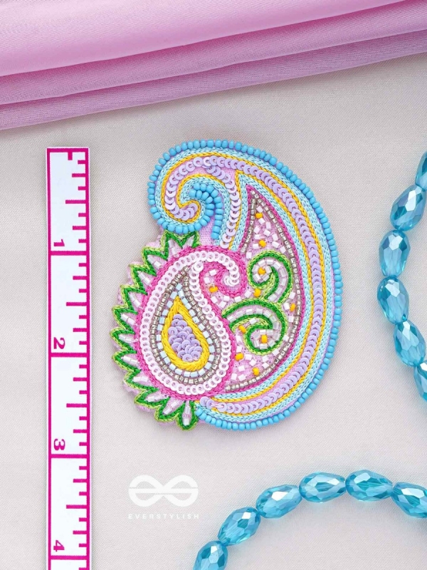 Dhavala- The Beautiful- Resham and Sequins Embroidered Earrings