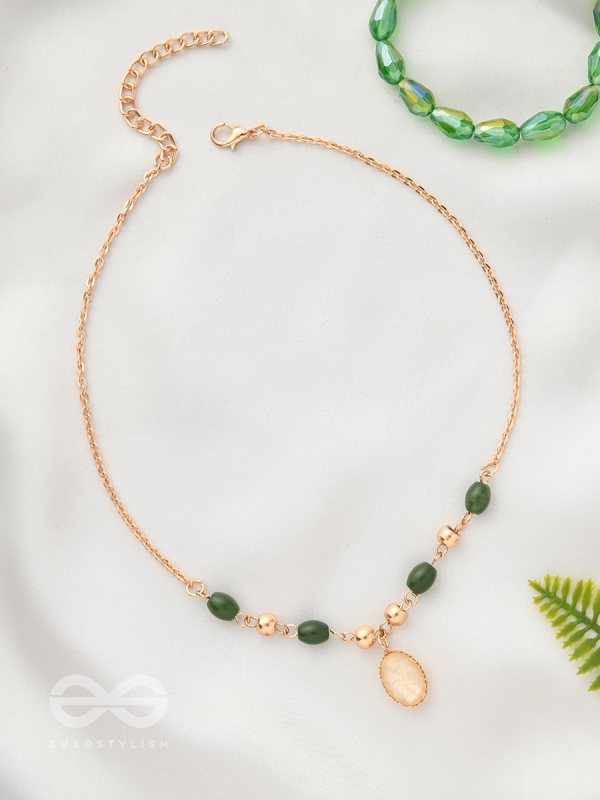 The Sun Belt- Golden Embellished Necklace With Anti-Tarnish Coating