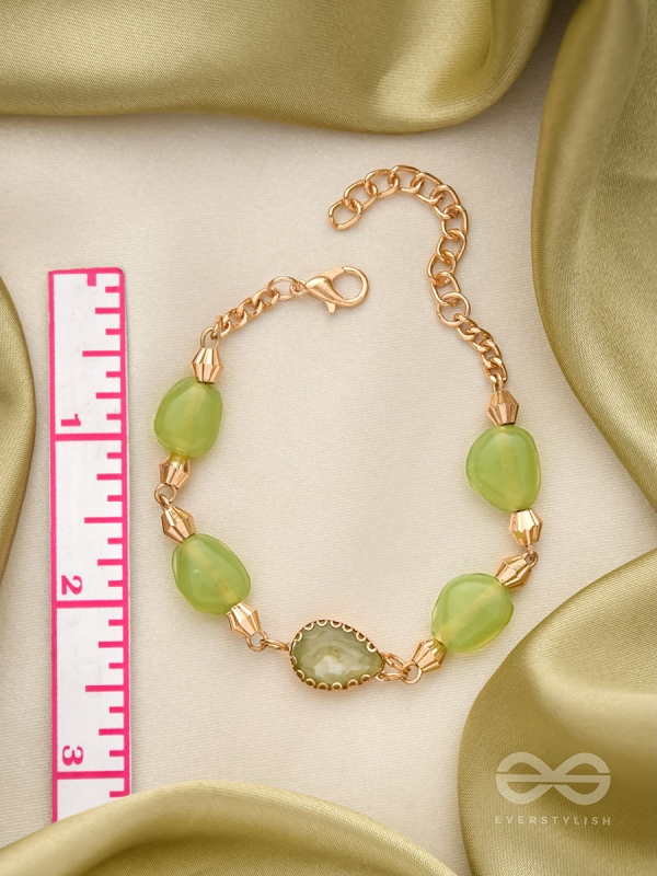 The Lush Loop- Golden Embellished Bracelet