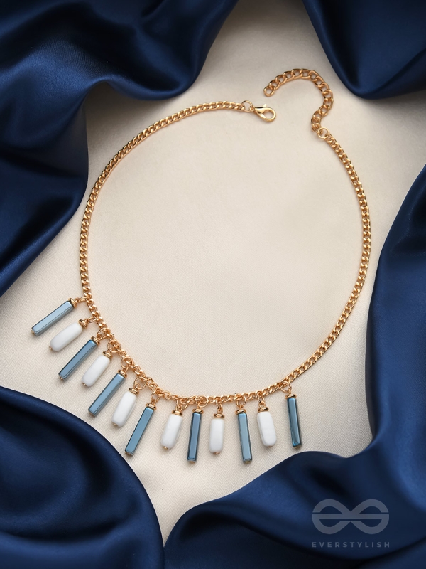 The Twilight- Golden Embellished Necklace With Anti-Tarnish Coating 