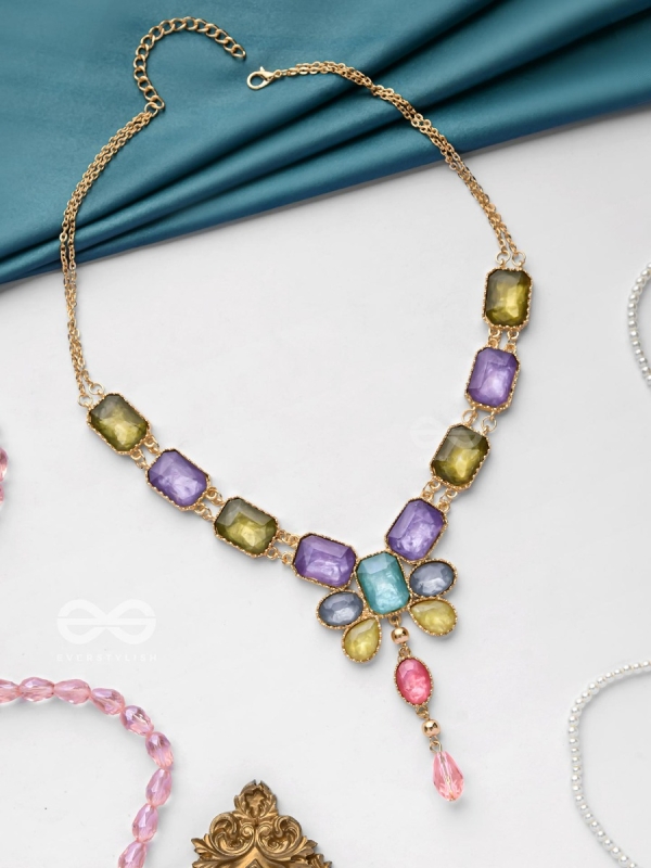 The Royal Geometry - Statement Embellished Necklace
