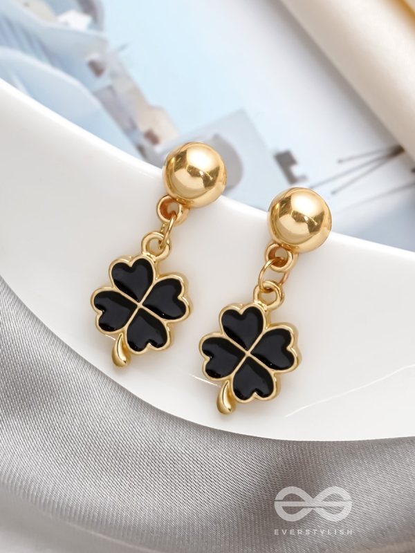 The Blooming Tale- Golden Embellished Earrings
