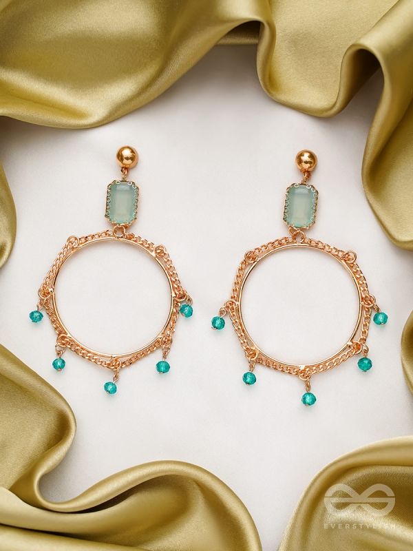 The Regal Ring- Golden Embellished Earrings