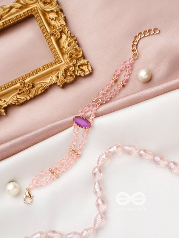 The Lavender Grove- Golden Embellished Bracelet