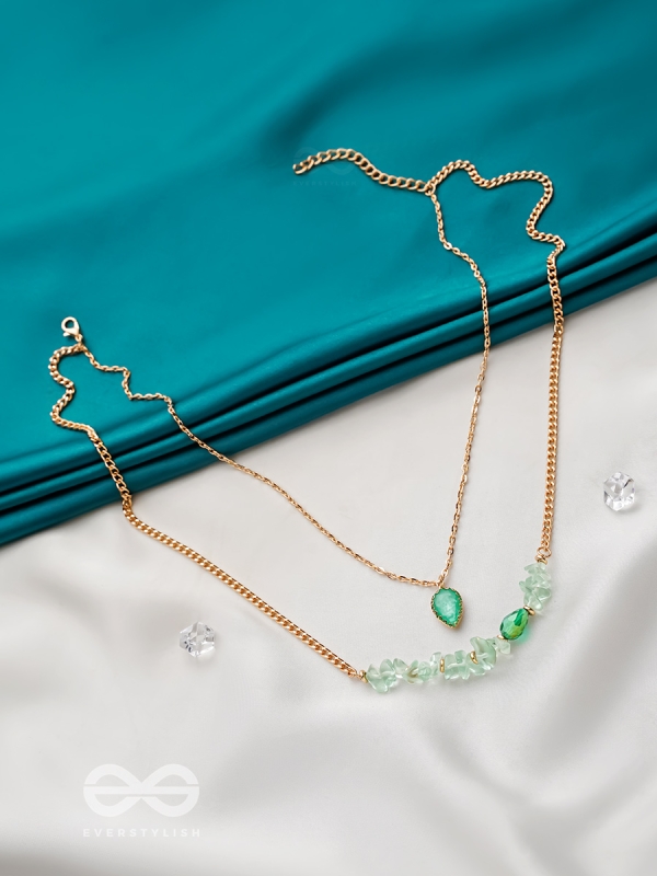 The Royal Simper- Golden Layered Necklace With Anti-Tarnish Coating 