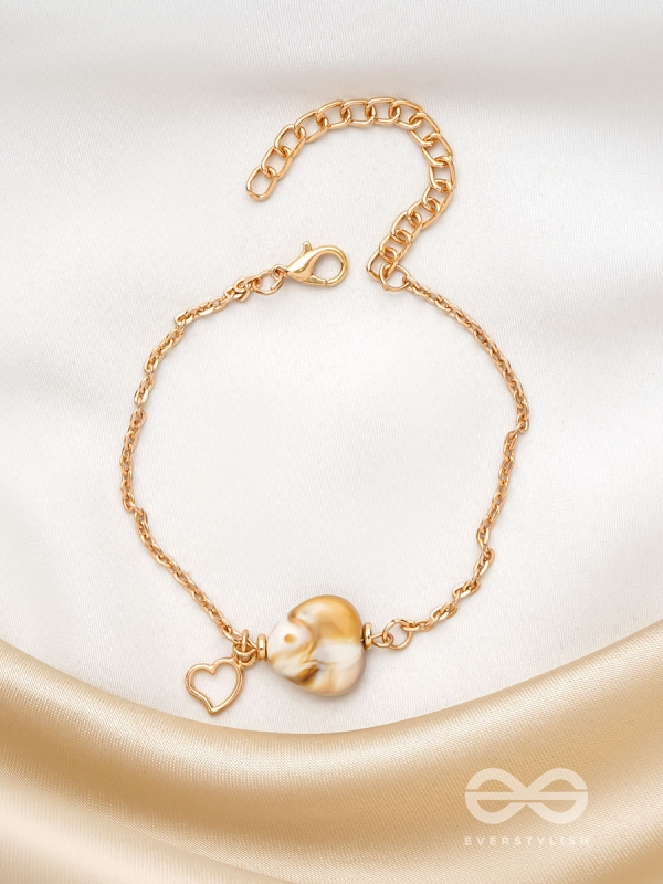 The Beach Love- Golden Embellished Bracelet