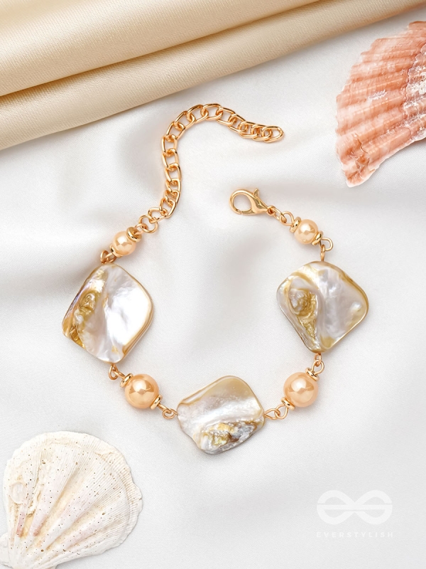 The Ocean Wonder- Golden Embellished Bracelet