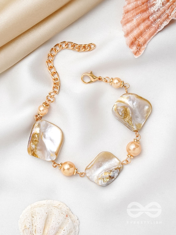 The Ocean Wonder- Golden Embellished Bracelet