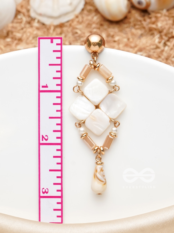 The Arctic Charm- Golden Embellished Earrings