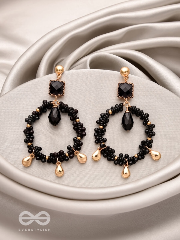 The Twilight Trinket- Golden Embellished Earrings