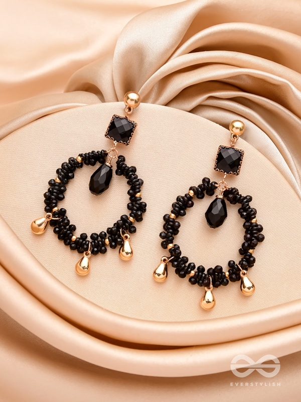 The Twilight Trinket- Golden Embellished Earrings