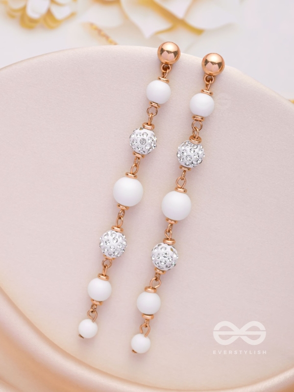 The Ivory Showers- Golden Embellished Earrings