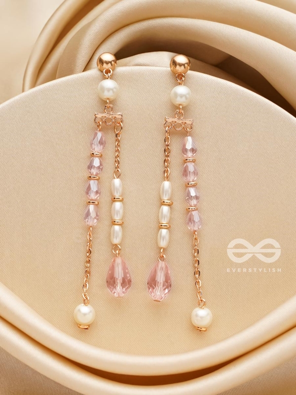 The Lush Grapevine- Golden Pearl Earrings