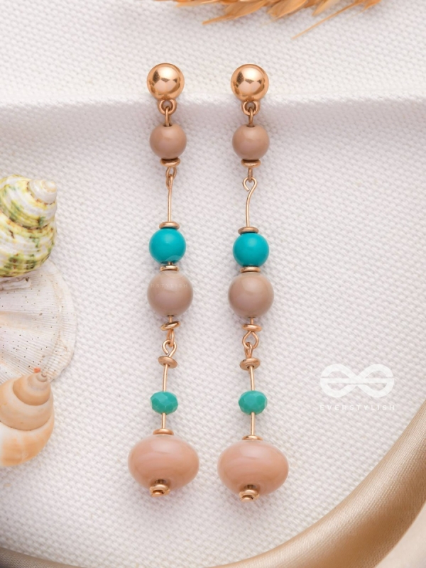 The Glowing Lanterns- Golden Embellished Earrings