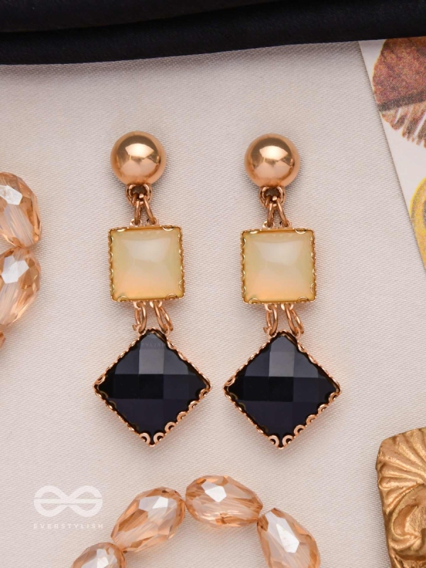 CLASSIC BLACK MAGIC - EMBELLISHED DROP EARRINGS