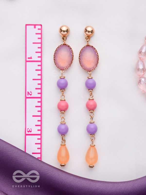 THE PASTEL RAYS - ELEGANT DROP EARRINGS