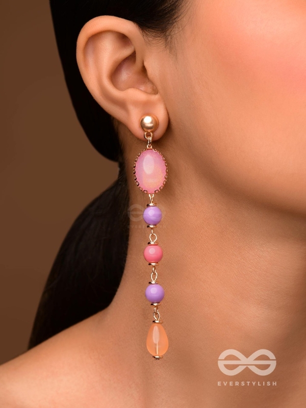 THE PASTEL RAYS - ELEGANT DROP EARRINGS