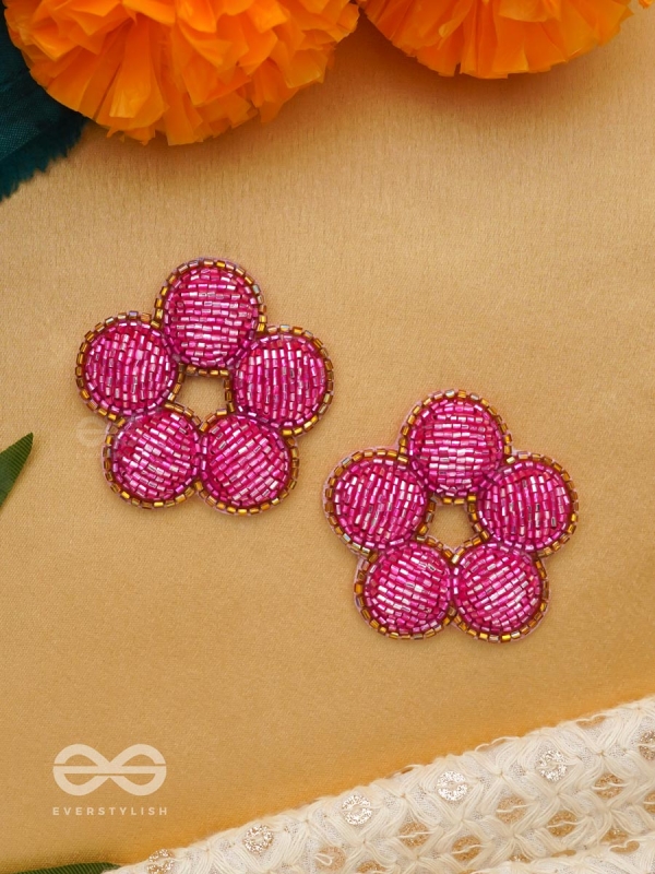 Alakshya - The Unseen Beauty - Cutdana Hand Embroidered Earrings