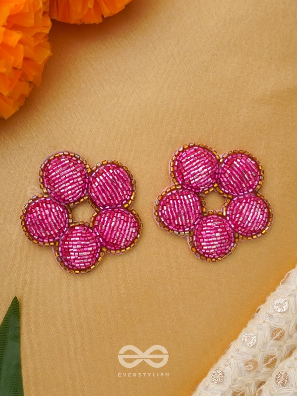 Alakshya - The Unseen Beauty - Cutdana Hand Embroidered Earrings