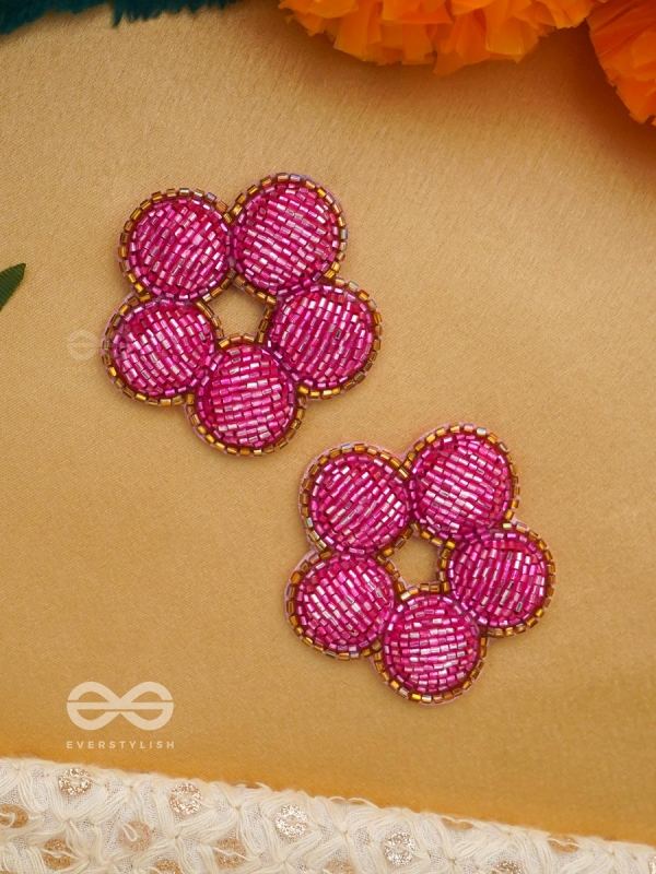 Alakshya - The Unseen Beauty - Cutdana Hand Embroidered Earrings