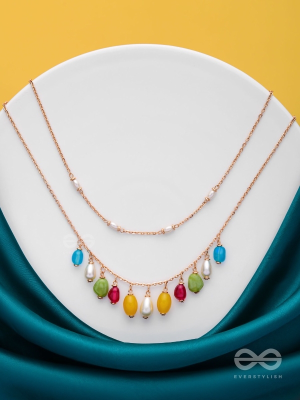 Candy Crushing Carnival - Cute Layered Neckpiece With Anti-Tarnish Coating (Multicolor)