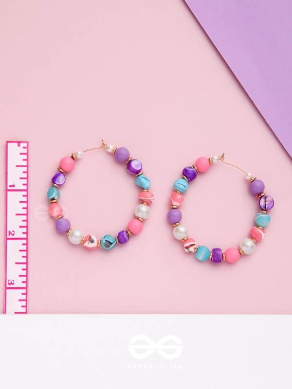 FUNKY FUNFAIR FANTASY - CUTE HOOP EARRINGS