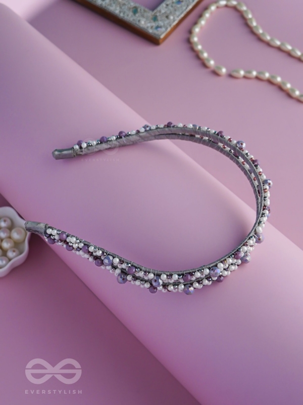 Vivikta - The Refined Splendor - Beaded Hand Embroidered Hairband