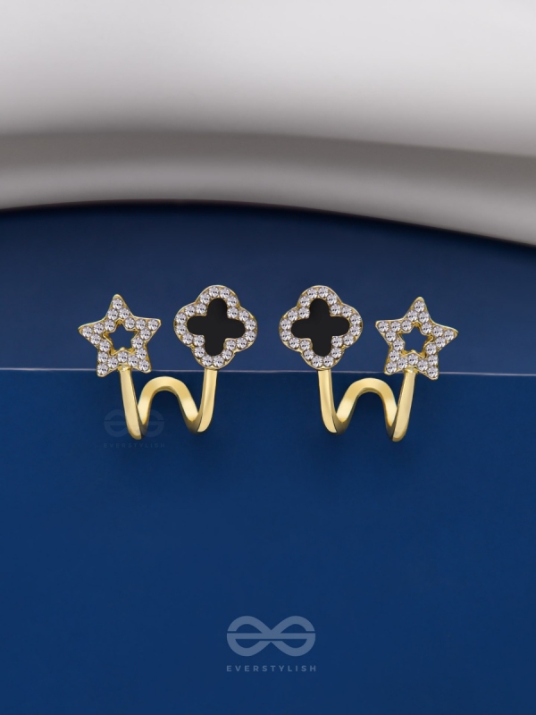 MAKE A WISH - STUD EARRINGS (BLACK)