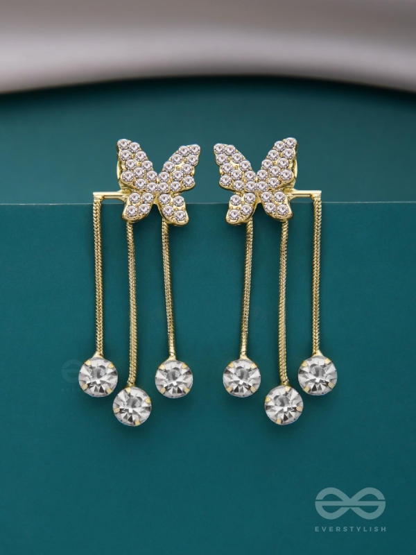 BEEN WINGING IT - GOLDEN SPARKLING EAR JACKETS