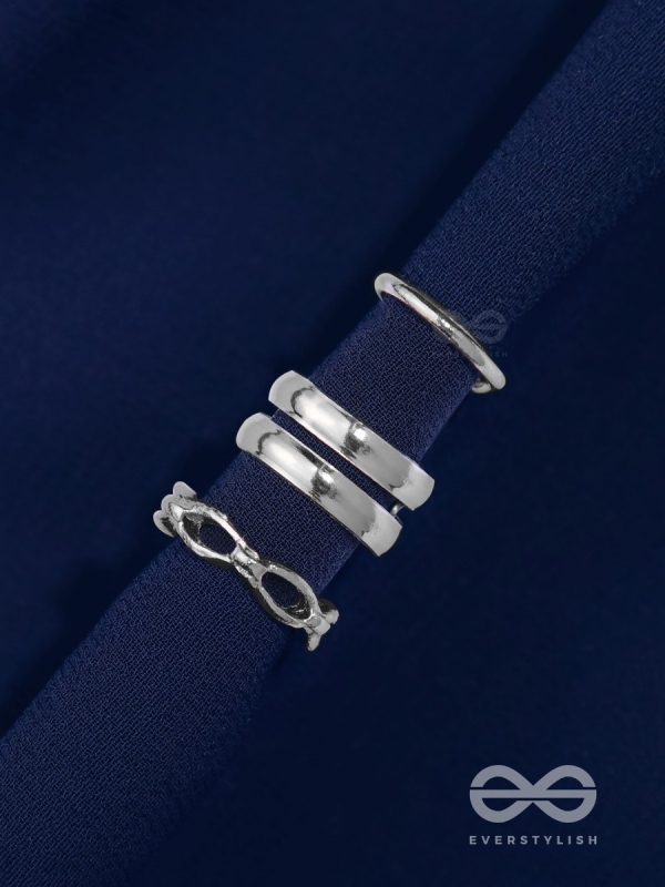 TRIPLE TREBLE - SET OF THREE EAR CUFFS (ONE EAR)