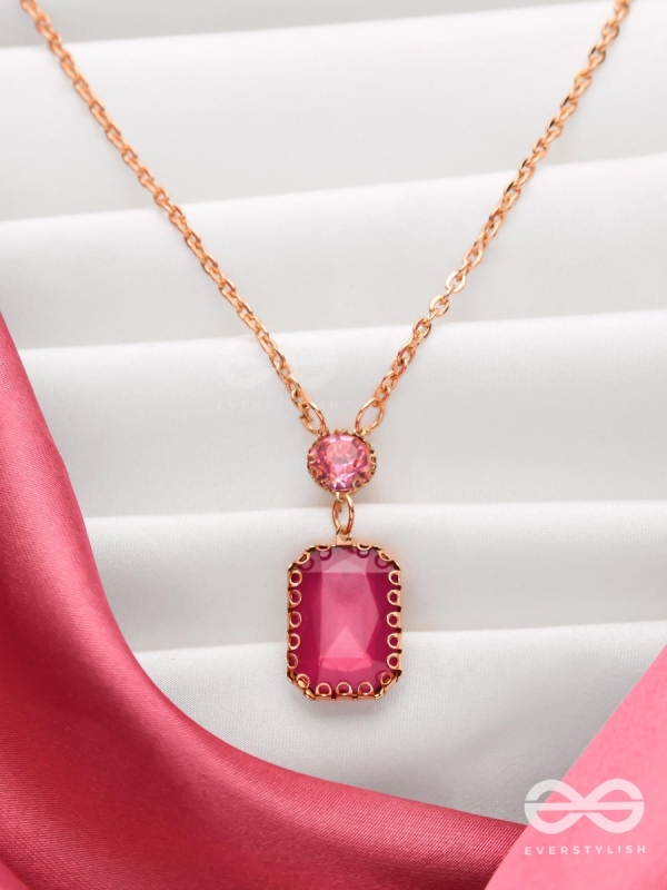 Magenta's Magic - Smart And Casual Neckpiece With Anti-Tarnish Coating