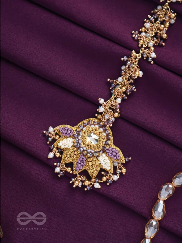 LILODYANA - GARDEN'S PARADISE - BEADS AND STONE EMBROIDERED MAANGTIKA