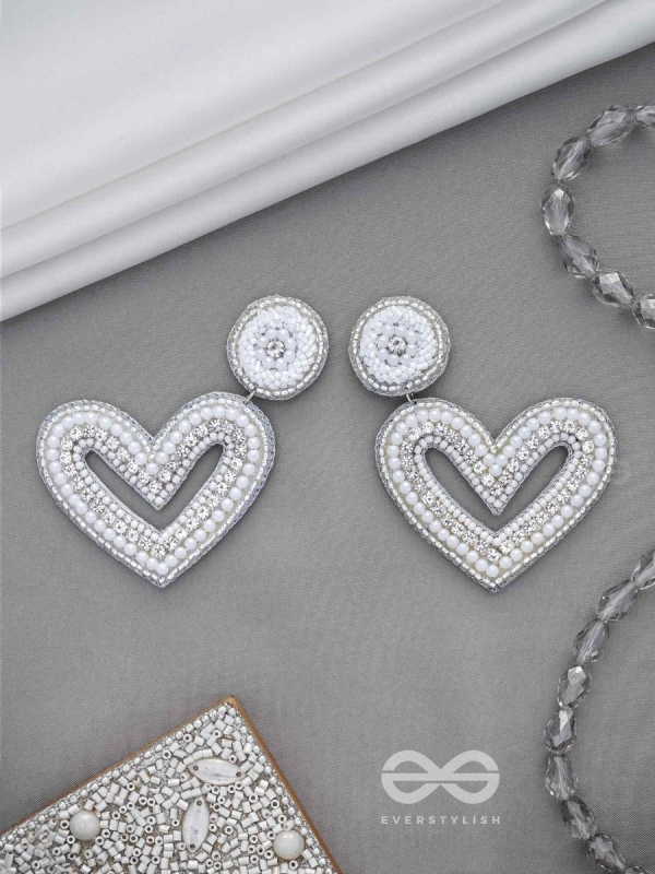 Sauhardika - Heartfealt Moments - Beads And Cut Dana Hand Embroidered Earrings