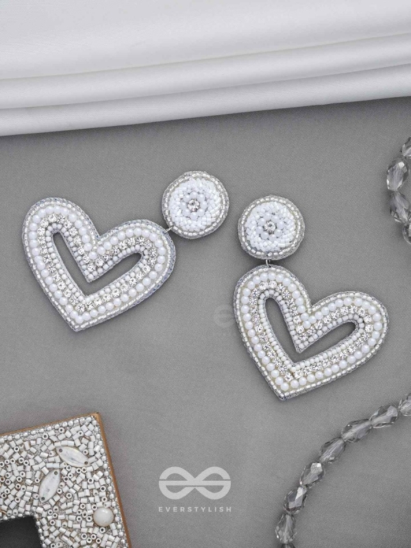 Sauhardika - Heartfealt Moments - Beads And Cut Dana Hand Embroidered Earrings