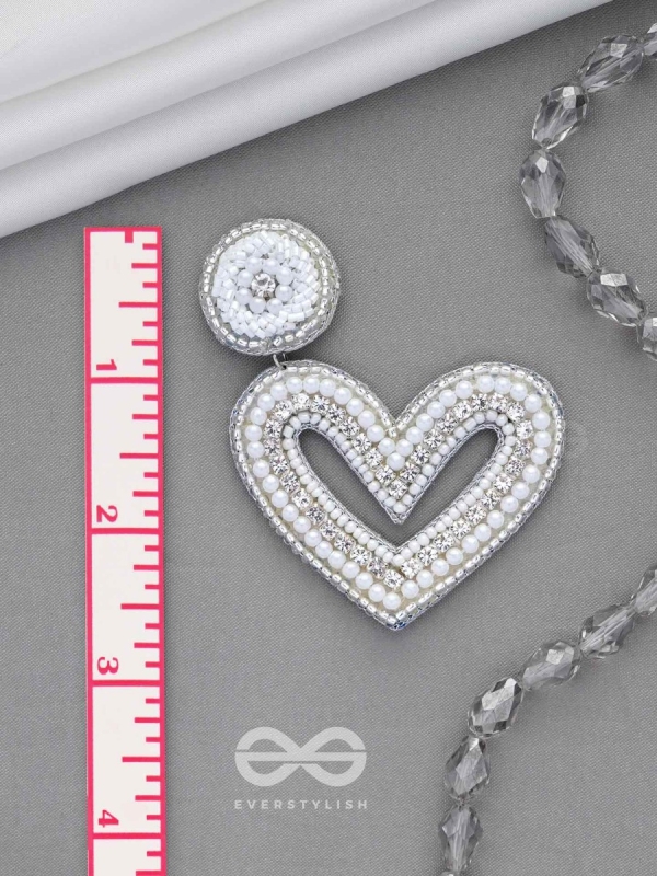 Sauhardika - Heartfealt Moments - Beads And Cut Dana Hand Embroidered Earrings