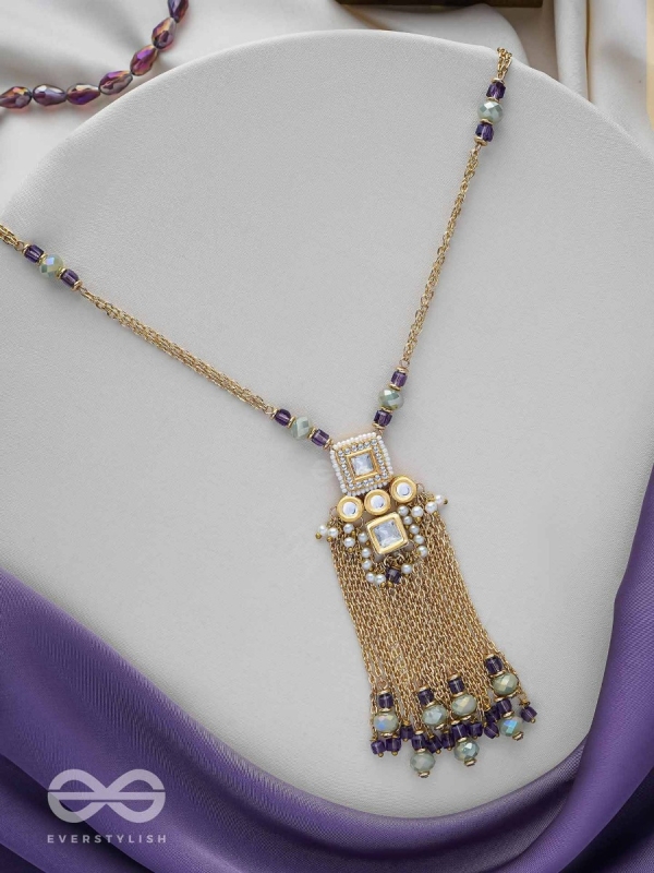 Vyushti - The First Gleam - Beads, Polki And Kundan Finished Neckpiece With Anti-Tarnish Coating 