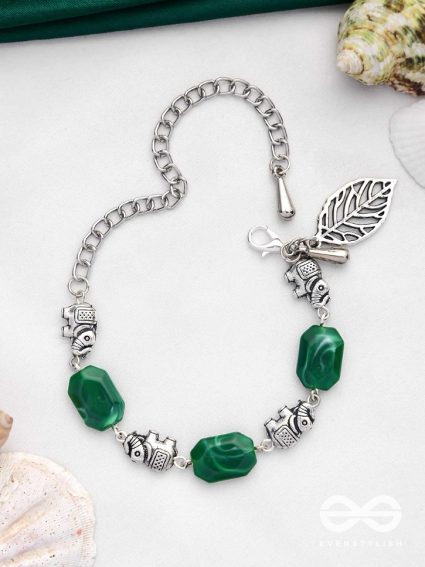 JUNGLE JIVE - OXIDISED EMBELLISHED BRACELET