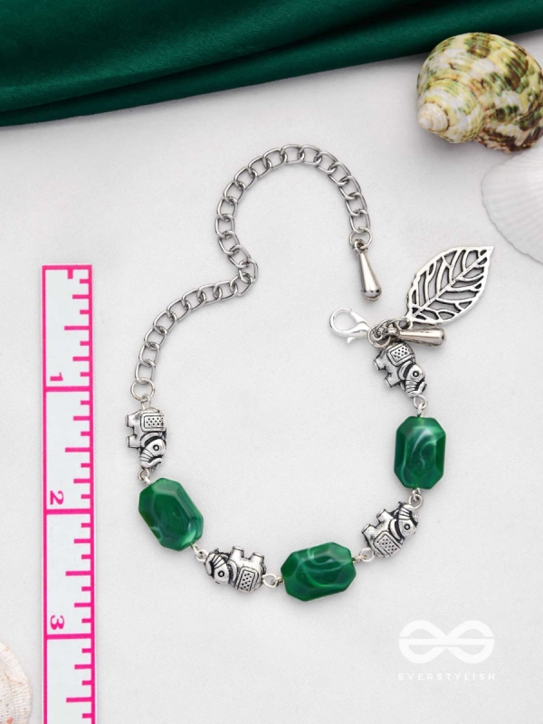 JUNGLE JIVE - OXIDISED EMBELLISHED BRACELET