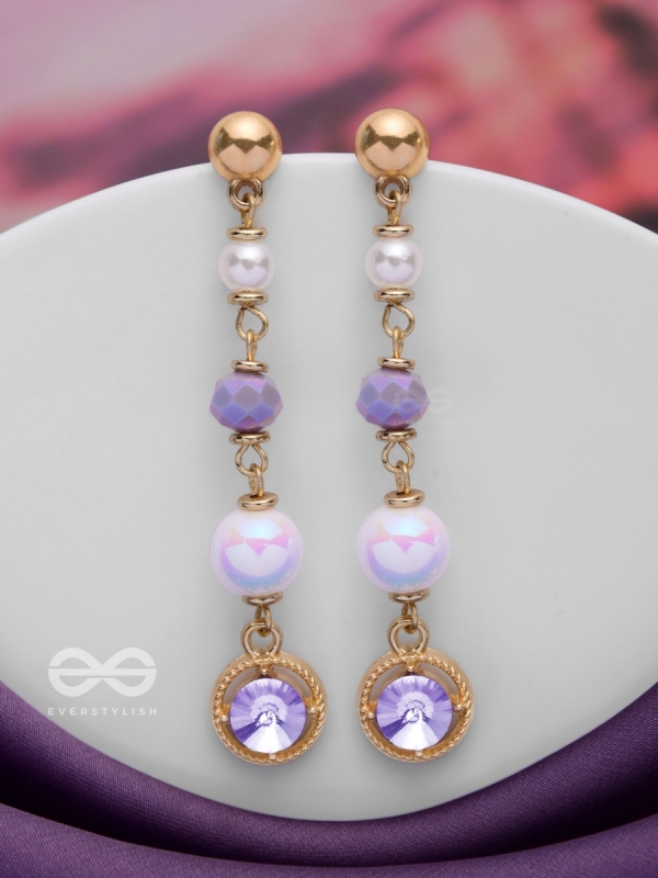 THE CELESTIAL SPINS - GOLDEN EMBELLISHED EARRINGS
