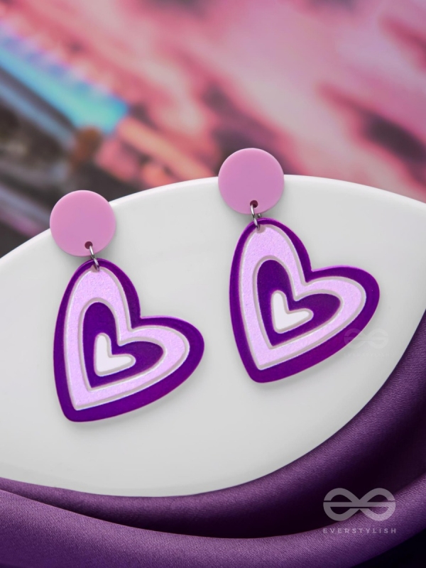 THE LILAC LOVE - CASUAL ACRYLIC EARRINGS