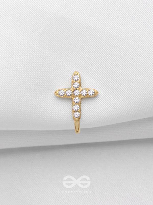 HEAVENLY HARMONY  - GOLDEN CZ NOSERING (NON-PIERCING)