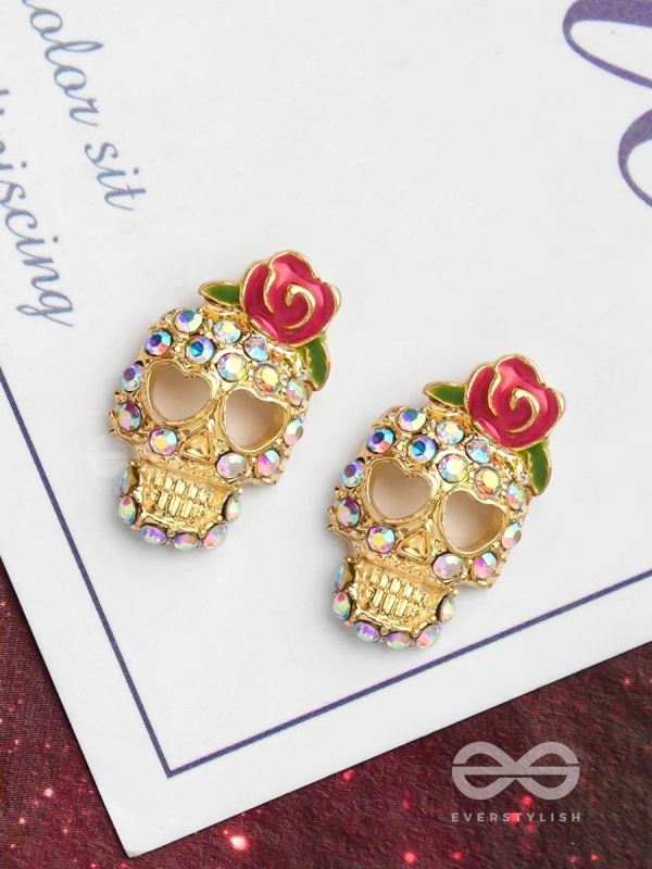 SATAN SUNDAE - GOLDEN EMBELLISHED EARRINGS
